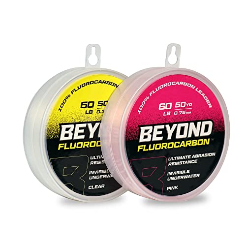 Beyond Fluorocarbon Leader Fishing Line - Clear 60LB, 50 Yard