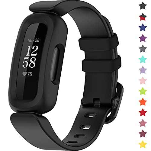 TopPerfekt Bands Compatible with Fitbit Ace 3, Soft Silicone Waterproof Bracelet Accessories Sports Watch Strap Replacement for Fitbit Ace 3 Boys Girls
