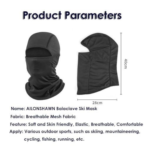 6 Pack Ski Mask for Men Breathable Balaclava Face Mask Women Summer Full Head Shiesty Masks for Sun UV Protection Motorcycle