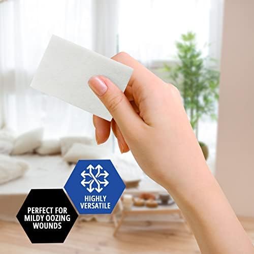 Sterile Non-Adherent Wound Pads 2x3 Inch - Pack of 100, Painless & Highly Absorbent