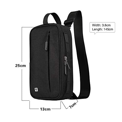 Rhinowalk Bike Handlebar Bag Black Waterproof Cycling Front Bag with Shoulder Strap