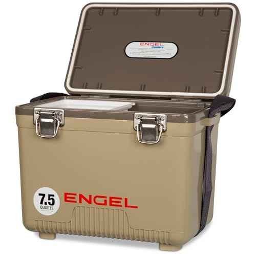 Engel UC7 7.5qt Leak-Proof, Air Tight, Drybox Cooler and Small Hard Shell Lunchbox for Men and Women