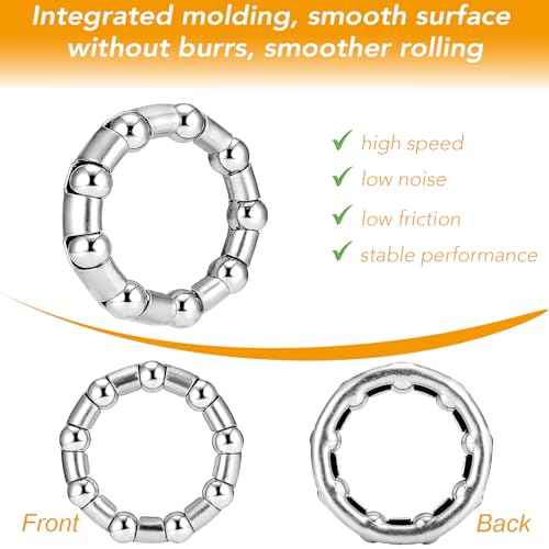 VANSIHO 4pcs Crank Bearing 5/16¡° Ball Size x 9 Balls - Precision Engineered for BMX, Beach Cruiser, and Stretch Bicycles (B-020B)