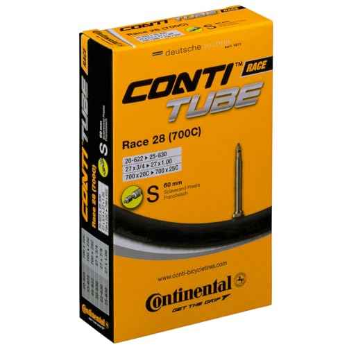 Continental Race 28" 700x20-25c Inner Tubes - 60mm Presta Valve (Pack of 2 Tubes w/Conti Tire Levers)