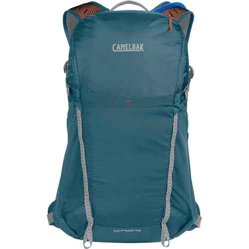 CamelBak Rim Runner X22 Hiking Hydration Backpack with 1.5L Crux Reservoir, Blue Granite