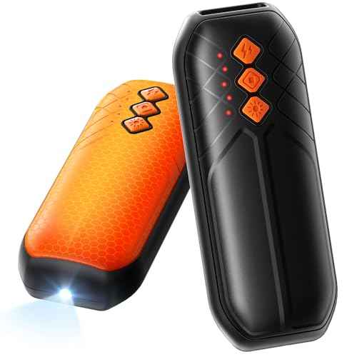 AI Hand Warmers Rechargeable 2 Pack - 6000mAh Electric Hand Warmer with LED Lights, 5-Temp Smart Control