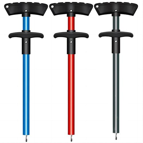Cracrab Fish Hook Remover Tool, Fishing Accessories Aluminum Hook Remover Tool Fishing Dehooker Freshwater Saltwater 10 inches with Lanyard, Red