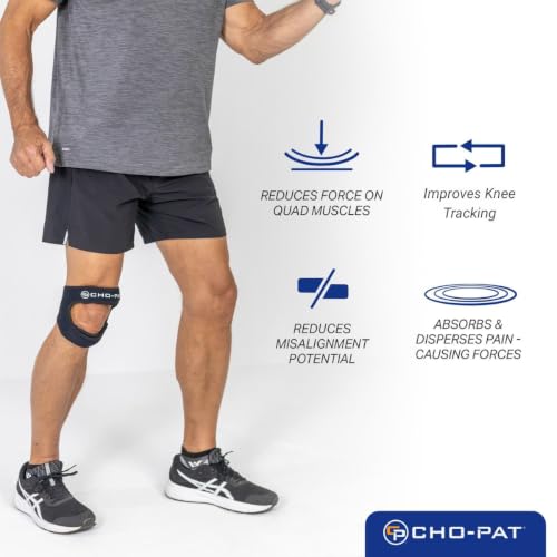 Cho-Pat Dual Action Lite Knee Support Strap Small/Medium for Tendonitis & Knee Pain