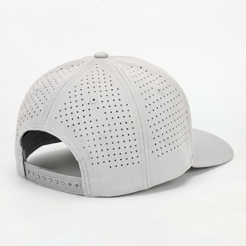 Men's Funny Rope Golf Hat - Adjustable Snapback Cap with Skull & Clubs Design