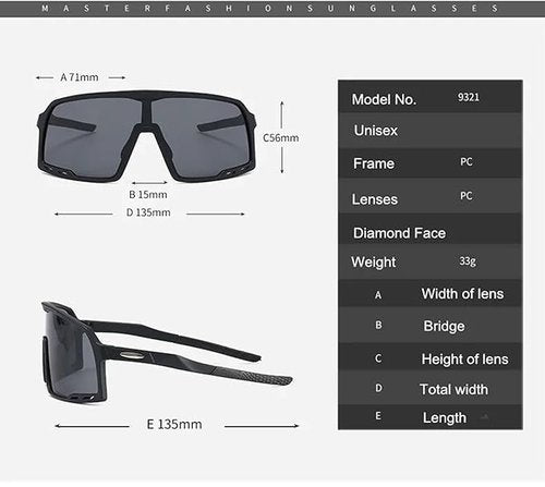 HUVORA UV400 Protection Shield Sports Sunglasses for Men Women Cycling Baseball Basketball Golf Lightweight Non-slip Stylish Goggles (Blue Mirrored)