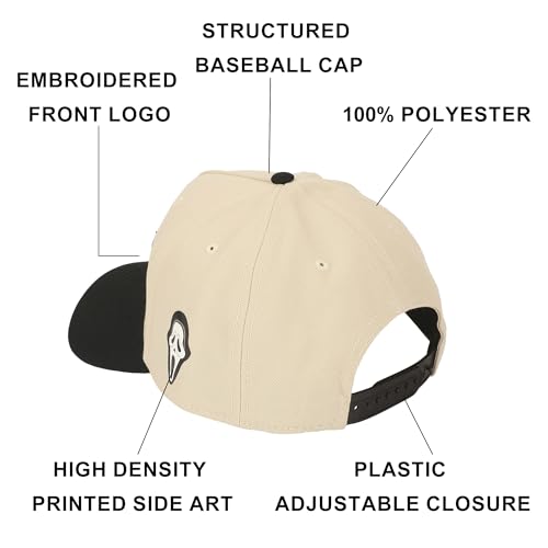 Bioworld Ghostface Embroidery Canvas B104 A-Frame Snapback