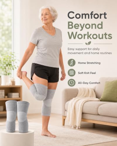 XL Bamboo Knee Compression Sleeve for Arthritis & Pain Relief