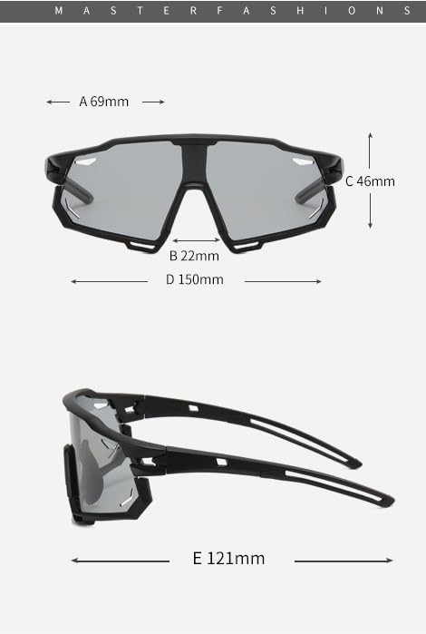HUVORA Polarized Sports Sunglasses for Men Women Cycling Baseball Fishing Riding UV Protected Lightweight Anti Glare Goggles