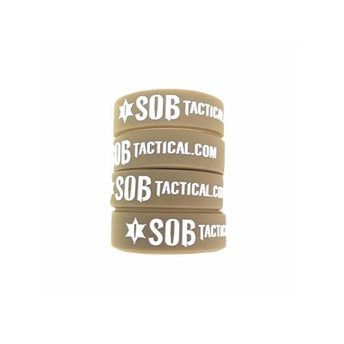 Sheriff of Baghdad Tactical Bag Accessories | Traditional Combat Rubber Bands | Durable, Heat-Resistant, and Versatile | Heavy Duty Sling Retention Bands for Outdoor Gear, Coyote Brown, 18 Pack