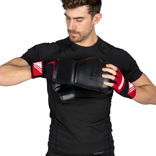 Sanabul Gel Boxing Hand Wraps Large X-Large Red White for Men & Women