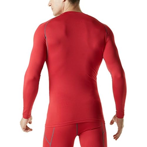 TSLA Men's Thermal Long Sleeve Compression Shirts, Athletic Base Layer Top, Winter Gear Running T-Shirt