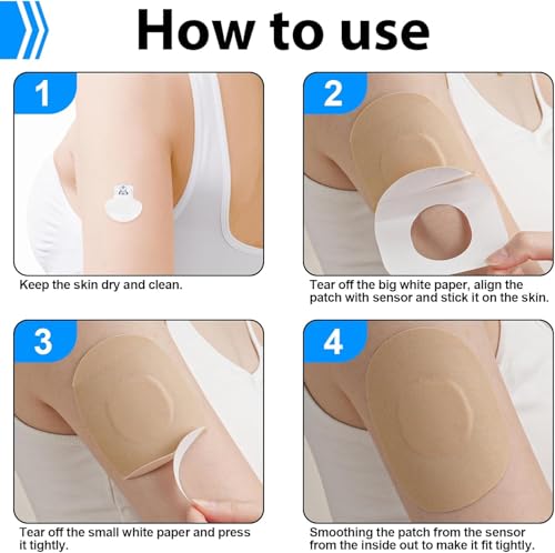 35 Pack Waterproof CGM Sensor Adhesive Patches for Freestyle Libre Guardian Enlite