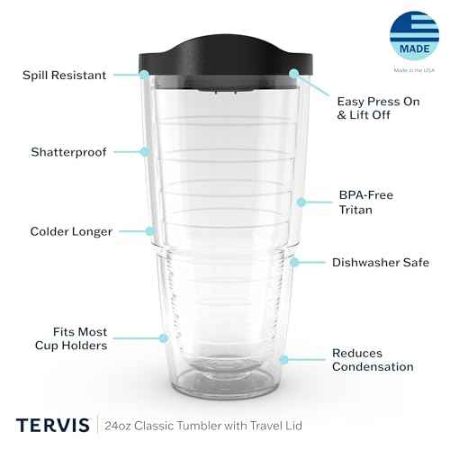 Tervis Parks and Recreation Greatness Pyramid Insulated Tumbler 24oz Clear
