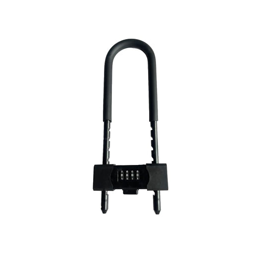 Junway 4-Digit Combination Bike Lock, Heavy Duty U-Lock for Bicycles, Motorcycles, Metal Gates