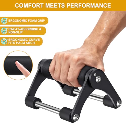 Kipika Foldable Push Up Bars with Foam Grip - Portable Workout Handles