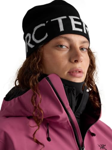 Unisex Wool Recycled Polyester Beanie Hat - Reversible Arc'teryx Word Head Toque One Size / Orca