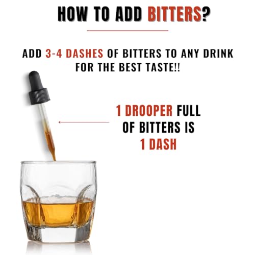 Non-Alcoholic Bitters Set - Cherry & Orange Cocktail Mix, 3 Pack 30ml Each