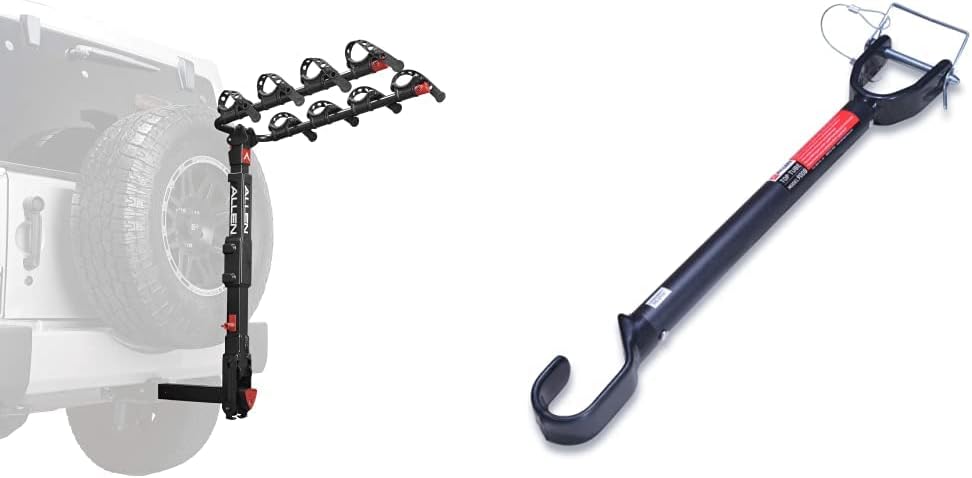 Allen Sports Deluxe Locking Quick Release 4-Bike Carrier for 2 Inch Hitch, Model 542QR, Black