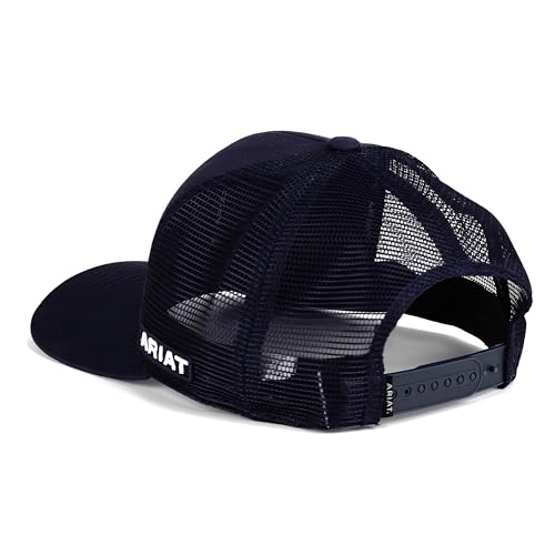 Men's Navy Cap with Embroidered Patch - One Size