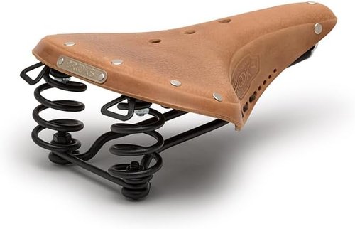Brooks England B67, Leather Bike Saddle with Suspension Springs