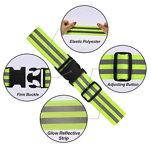 Little World Reflective Belt, Reflective Running Gear Elastic Reflective Sash