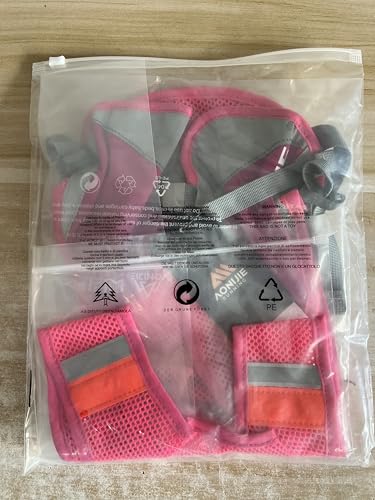 Achsoo Ultralight Marathon Reflective Running Vest Backpack Trail Marathon Hiking Hydration Backpack Pack Bags Outdoor Sport Bag (Pink)