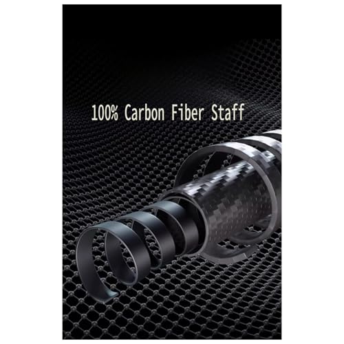 Jahreszeit Carbon Fiber Trekking Pole - Ultralight Collapsible Walking Stick for Hiking with Adjustable Quick Flip Locks and Storage Bag