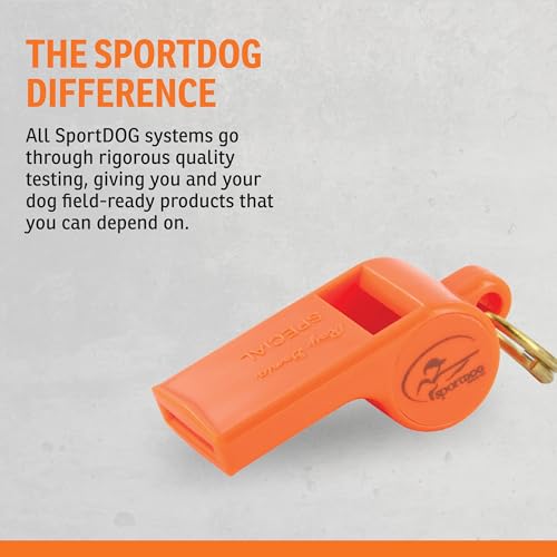 SportDOG Roy Gonia Special Whistle - Orange with Pea for Dog Training