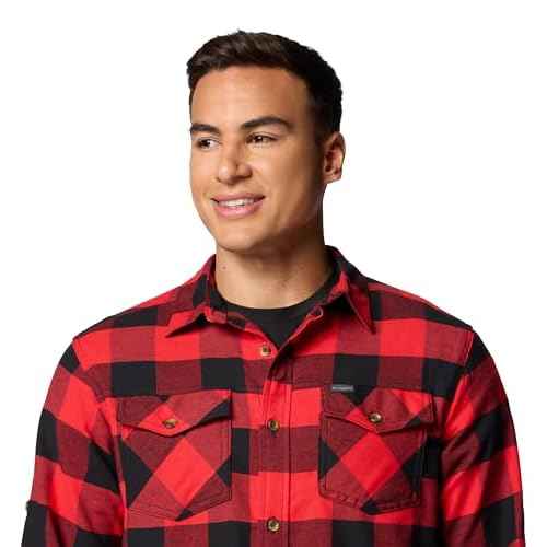 Columbia Men's Bearmouth Springs Roll Up Long Sleeve Flannel Shirt