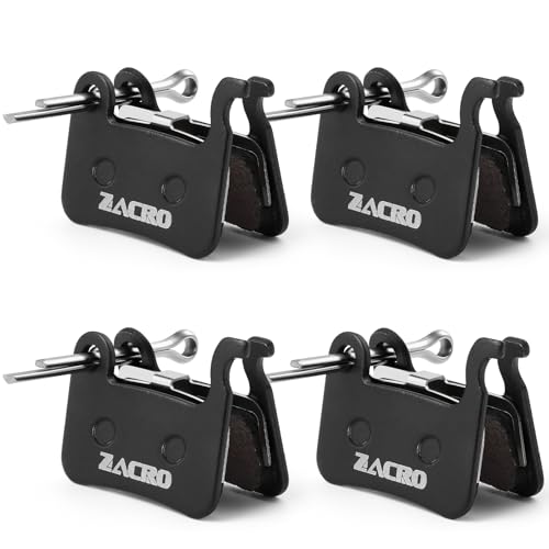 Bike Brake Pads Set 4 Pairs Semi-Metallic Compatible with Tektro Shimano