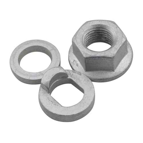 ZCZQC 1Set Motor Mounting Screw m12 Hub Motor Nut Bicycle Axle Screw Cover Washers Nut Cover E-Bike Centre Shaft Lock for Replacement of E-Bike Hub Motor Nut