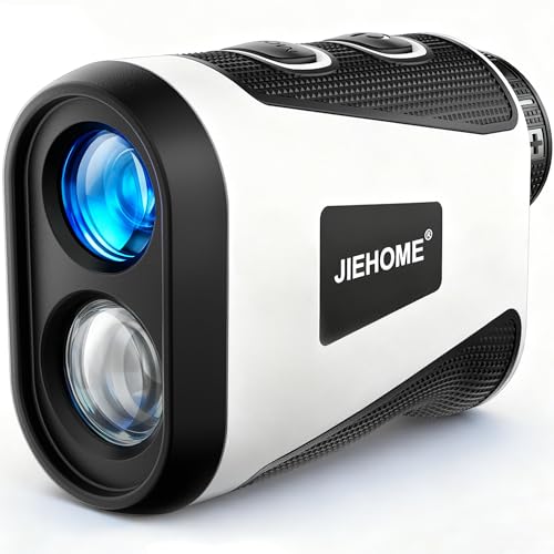 Golf Rangefinder with Slope, Magnetic, 1200 Yards - White