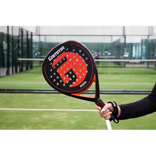 GAMMA RZR Padel Racket ? Teardrop Shape for Power & Control, Microbead Texture for Precision & Spin, Lightweight, Durable Racquet for Beginner to Intermediate Players