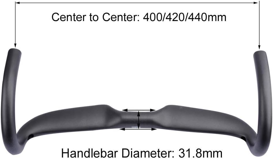 Alfa Pasca Carbon Handlebars Road Bike Drop HandleBars 31.8 Canbon Areo Drop Handle Bar bike components & parts Lightweight 3K Matte 400/420/440mm