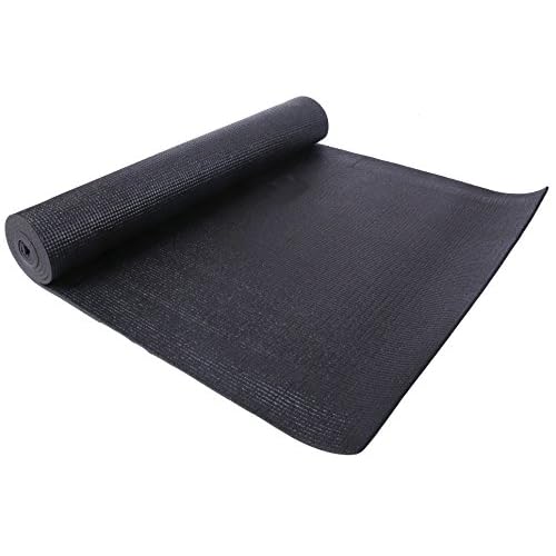 Fitvids All Purpose 1/4-Inch High Density Anti-Tear Exercise Yoga Mat with Carrying Strap, Multiple Colors