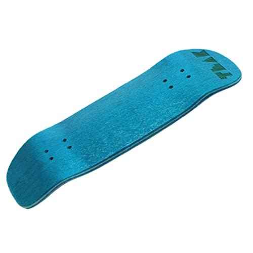 Teak Tuning Prolific Wooden Fingerboard Deck, 33.5mm x 96mm Boxy Shape - Teak Teal - 5 Ply with Custom Color Matching Mid Ply - Includes Prolific Foam Tape