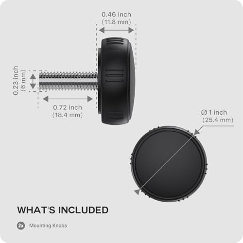 1-Inch Fish Finder Mount Knobs Compatible with Garmin Devices