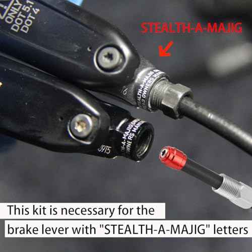 4 sets Bicycle Brake Olive Connecting Insert Kit for Avid SRAM Bike Hydraulic Disc StealthamaJig Brake Hose STEALTH-A-MAJIG Quick Install, Red