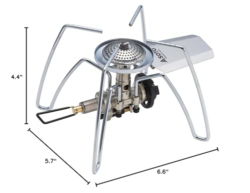 SOTO Regulator Camping Stove, Single Burner Butane Stove, Portable Backpacking Stove for Outdoor Cooking, Camping, Hiking - Stealth Igniter Installed. Shipped empty.