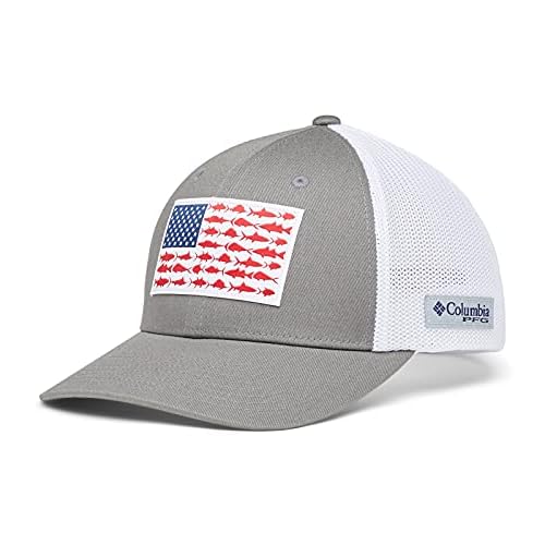 Columbia Women's PFG Logo Mesh Ball Cap-High Crown