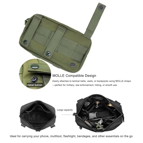 OD Tactical MOLLE EDC Tool Pouch First Aid & Phone Holder for Outdoor Survival