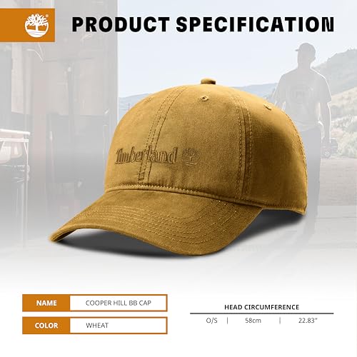 Men's Baseball Cap - Cotton Canvas, Adjustable, Lightweight - Wheat / One Size