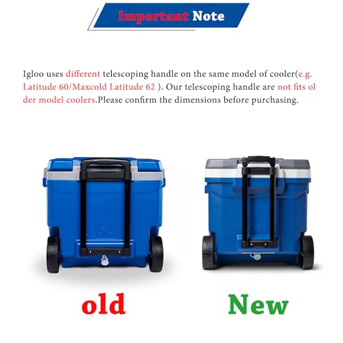 Telescoping Cooler Handle Replacement for Igloo Maxcold & Latitude Models