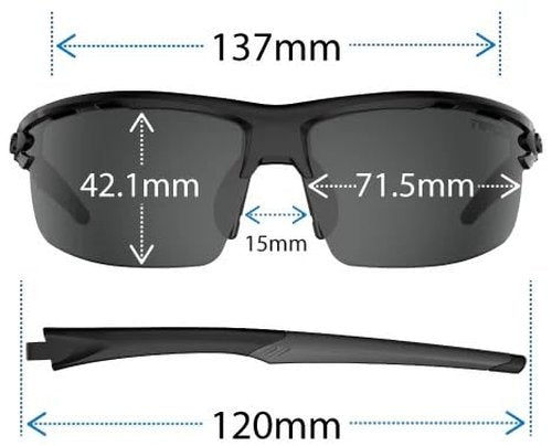 Tifosi Optics Rivet Sunglasses (Crystal Smoke (Enliven Golf))