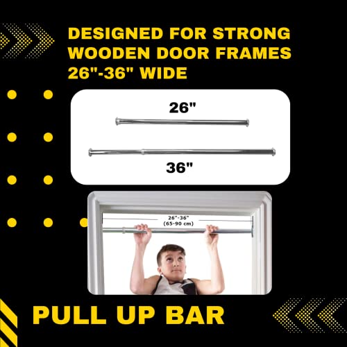 Doorway Pull-Up Bar for Home Gym - Adjustable Chin-Up Support Bar